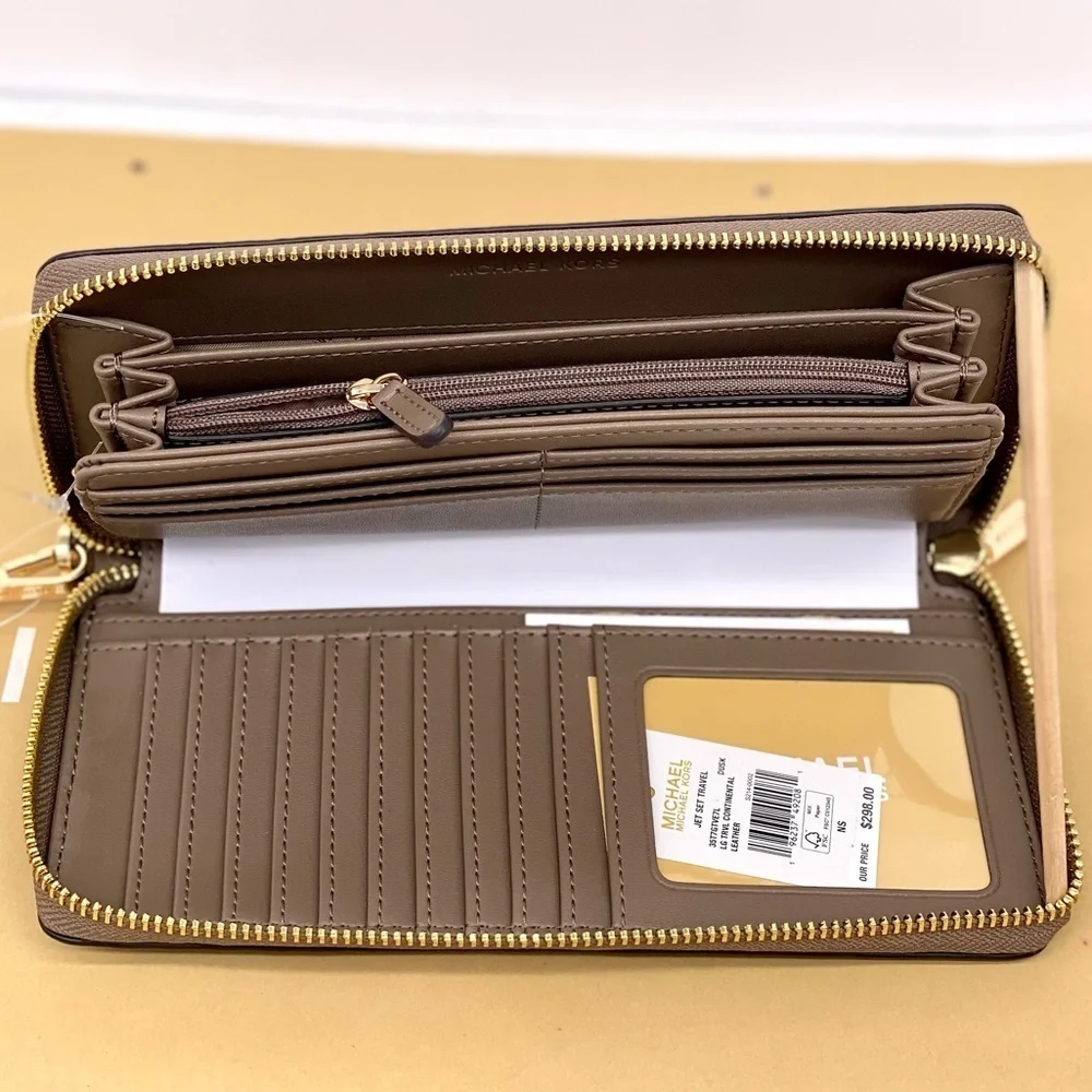 Michael Kors Large Continental Wallet Wristlet Dusk Color